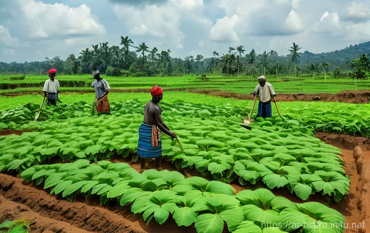 비아프라 공화국의 문화유산 - **"Igbo Mask Ceremony"**: A powerful image capturing a traditional Igbo masquerade (Mmanwu) ceremony...